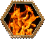 photo of flames stamp