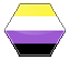 nonbinary flag stamp